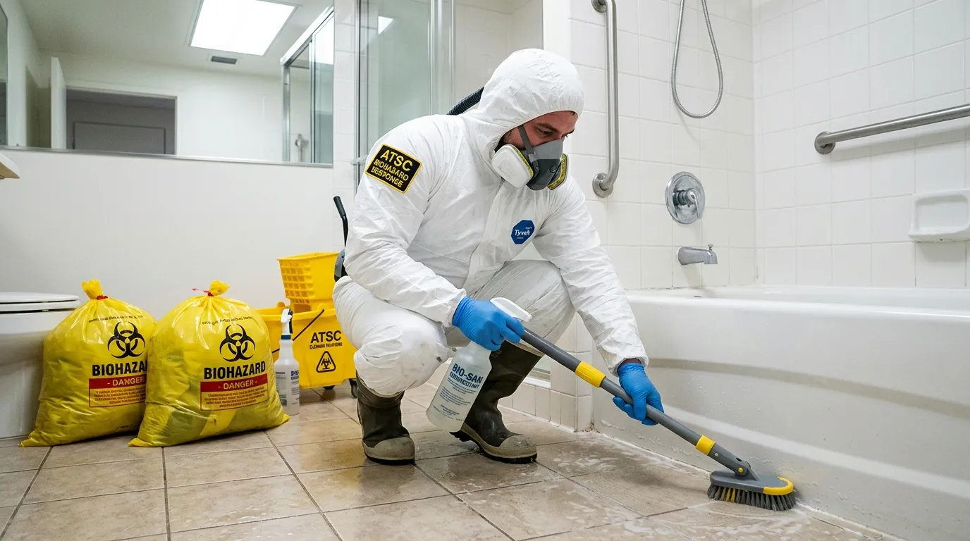 Decontamination equipment deployed for Blood Cleanup in Bernardsville